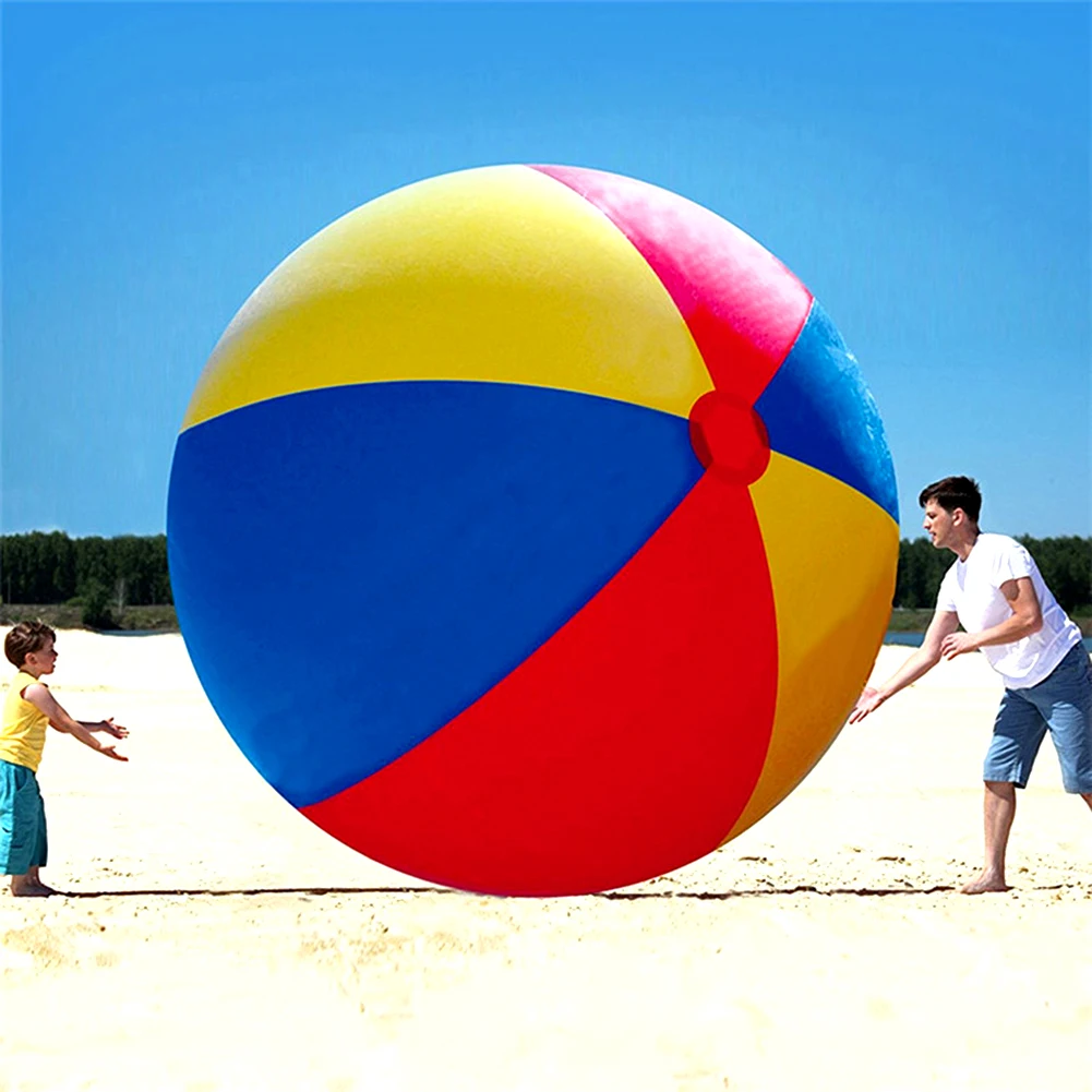100cm Inflatable Pool Beach Sport Ball Football Soccer Outdoor Party Kids Toys - £28.80 GBP+