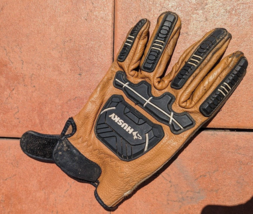 Men&#39;s Heavy Duty Husky  Genuine Leather Left Work Glove  LEFT GLOVE ONLY... - $92.70 MXN