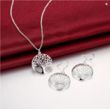 925 Sterling Silver Tree Of Life Set - Fast Shipping!!! - £10.18 GBP