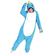 NWOT Unisex/Men&#39;s Blue Narwhal One Piece PJ/Costume Size XL - £22.40 GBP