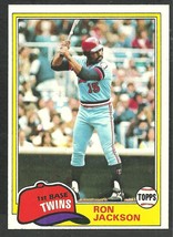 Minnesota Twins Ron Jackson 1981 Topps Baseball Card 631 nr mt - £0.39 GBP