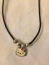 Childrens Necklace Girls Hello Kitty with Red Hair Bow Charm Necklace Je... - £8.41 GBP