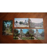Vtg Lot 5 Guatemala Postcard Giant Jaguar Temple Ruins of Tikal, Peten C.A. - $177.59 MXN