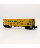 Vintage Minitrix N Scale Gauge 3279 Peabody 4 Bay Open Hopper Yellow Green - €12,93 EUR