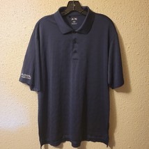 Men&#39;s Navy Adidas Golf &quot;Nexthink&quot; Company Athletic Outing Shirt Sz Large - £9.61 GBP