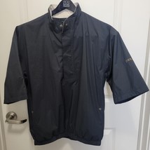 DryJoys By Footjoy Jacket Mens Medium M Black Short Sleeve 1/2 Zip Pullo... - £19.41 GBP