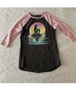 Little Mermaid Shirt Top Disney Little Mermaids Ariel Sunset Ocean Casua... - £9.73 GBP