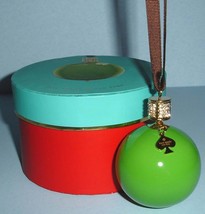 Kate Spade Lenox Bejeweled Pave Crystals Green Christmas Ball Ornament New - $79.90