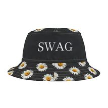 Daisies Swag Bucket Hat Bieber Fun Decorative Fan Hat - $25.99