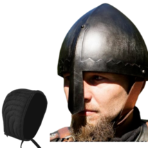 Norman Medieval Viking Spangenhelm Nasal Helmet Halloween Costumes SCA - £71.63 GBP