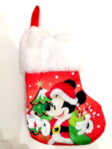 Christmas Stocking Mickey Mouse Mini 6&quot; Red - £1.55 GBP