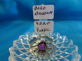 Paparazzi Stretch Band Ring (new) Boho Blossom/Purple 9320 - £6.78 GBP