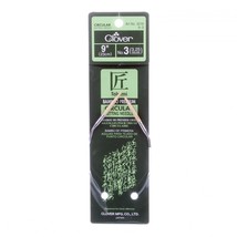 Clover Takumi Bamboo 9 Inch Circular Knitting Needle Size 3 - £16.74 GBP