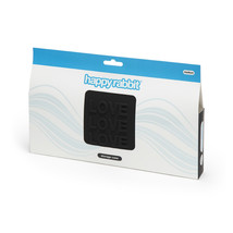 Happy Rabbit Love Storage Zip Bag Medium Black - $559.85 MXN