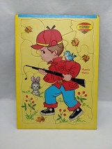 Vintage Huntin&#39; Harry Sta-N-Place Warren Built Rite Puzzle - $10.02