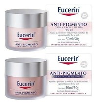 Eucerin~Anti Pigmentation NIGHT/DAY Cream PK 50ml  With Dioic Acid- Vit E SPF 20 - £64.50 GBP
