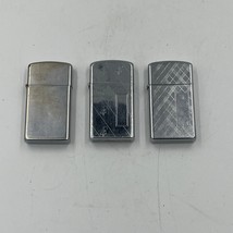 Lot of 3 Vintage Zippo Lighters Chrome Engraved Patterns - $99.99