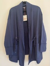 New Knox Rose Women’s Long Sleeve Cardigan Academy Blue Size Medium  - £14.16 GBP