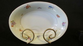 Chateau China 9&quot; Oval Vegetable Bowl Dish, Dresdenflowers Pattern Czecholovakia  - £8.91 GBP