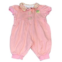 Newborn 3-6 Months Vintage Gymboree Pink Polka Dot Romper Bubble Suit 10... - $21.12