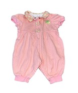 Newborn 3-6 Months Vintage Gymboree Pink Polka Dot Romper Bubble Suit 10... - $21.12