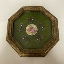 Vintage Limoges Porcelain Fragonard Victorian French Framed Cameo Art - £23.25 GBP