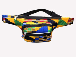 African Kente Fanny Waist Bag Ankara Crossbody Pack Bum Pack Waist Pack Hip bag - £20.03 GBP