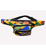African Kente Fanny Waist Bag Ankara Crossbody Pack Bum Pack Waist Pack ... - $34.21 CAD