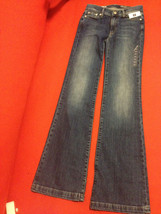 GAP Women Authentic Flare Medium Indigo Wash Stretch Regular Inseam Jeans 24 00 - £27.25 GBP