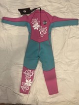 SLINX Wetsuit Girls Size S Pink Blue Scuba Surf Swim Thermal Flex Neopre... - £12.50 GBP