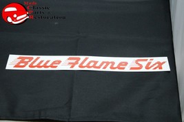 49-52 Chevy Blue Flame Six Air Cleaner Decal Red - £14.27 GBP