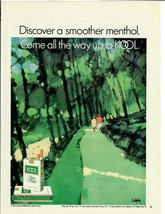 1972 Kool Vintage Print Ad Discover A Smoother Menthol Tobacco Cigarettes - £11.55 GBP