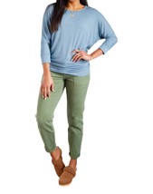 Zenana daytime boat neck top Blue Gray - $565.38 MXN - $659.61 MXN