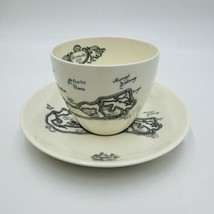 Wedgwood Bermuda Teacup &amp; Saucer Made for A.S. Cooper &amp; Sons Porcelain Vintage - £40.35 GBP