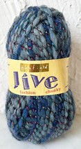 Hayfield Jive Fashion Chunky Wool Blend Yarn - 1 Skein Color Blue #045011 - £6.79 GBP
