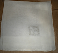 Men's Handkerchief - White with the Initial  "M"  - $5.00