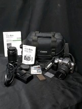 Canon EOS Rebel DS6041 DSLR Camera Bundle 18-55mm &amp; Zoom Lens EF 75-300m... - $229.99