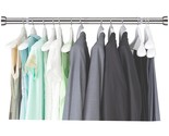 Closet Rods For Hanging Clothes, 14 To 50 Inch Adjustable Silver Closet ... - $33.99