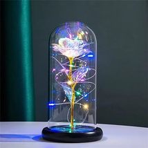 GTC Romantic Rose Light in Glass Dome Unique Gifts for Mom, Wife, Valentines  - £38.54 GBP