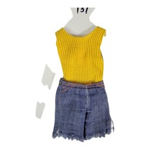 Vintage Sweet 16 Barbie Doll #7796 Yellow Tank Top Shorts Jean 1970s damaged - £9.10 GBP