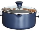 T-FAL ~ BLUE ~ 5 Quart Dutch Oven w/Lid ~ Non-Stick ~ Thermo-Spot ~ Cook... - $56.10