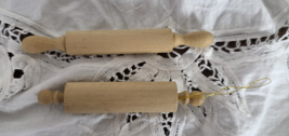 Rolling Pins Set of 2 Miniature 5 and 4inch Diorama Dollhouse Paintable ... - $9.99