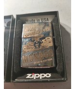 2x Petrol Zippo Lighters Apollo 11 space, 42e Grand Prix Monaco 1984 - £143.63 GBP