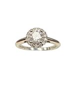 Women's Solitaire ring .950 Platinum 485276 - $3,499.00