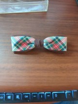 Vintage 1950s Mens Bow Ties Clips On Ormond NYC Rust Resistant plaid bow... - $19.80