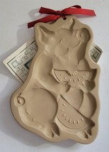 Vtg/NWT 1992 Pig w/Watermelon Brown Bag Cookie Art Cookie Mold Craft (Se... - $10.89