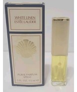 VINTAGE WHITE LINEN ESTEE LAUDER PURSE PARFUM SPRAY WOMENS .5 FL OZ +Box - $34.99