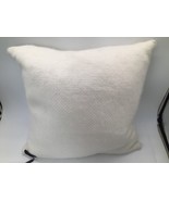 Elie Tahari Home 21” Cream Woven Throw Pillow Goose Feather Insert Luxe ... - $108.47 CAD