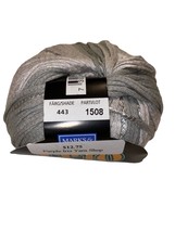 Marks &amp; Katten Trio Tonal Textured Viscose Cotton DK Yarn 443 Silver Gray Vegan - $8.50