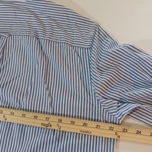 American Eagle Men's M Button-Down Shirt Long Sleeve Striped Blue Athletic Fit image 12